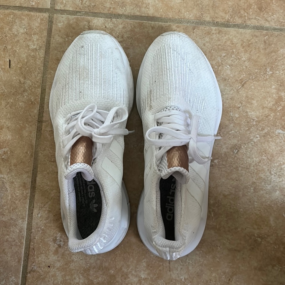 Adidas white sneakers